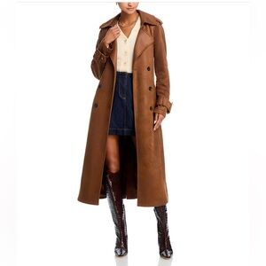 Avec Les Filles Brown Trench Coat